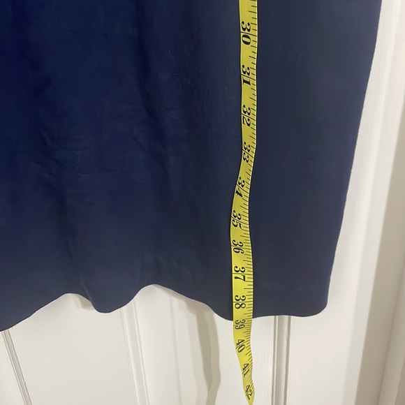 Talbots Dress - navy with white detail on collar - Picture 6 of 8